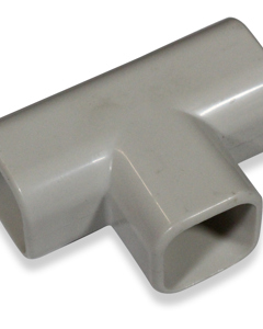 Adhesive T-coupling for retangular tube 22x22 L4355